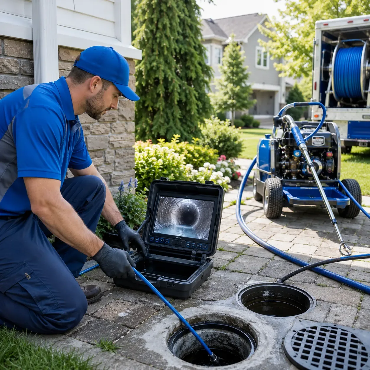 Outdoor drain cleaning professionals serving Julian, PA